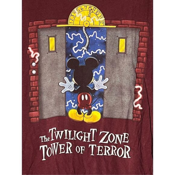 Vintage 90s Disney Twilight Zone Of Terror Ride Tee - Picture 2 of 4